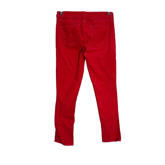 J.Crew Womens Red Matchstick Corduroy Pants Size 26 Timeless Comfort Classic - Picture 2 of 9